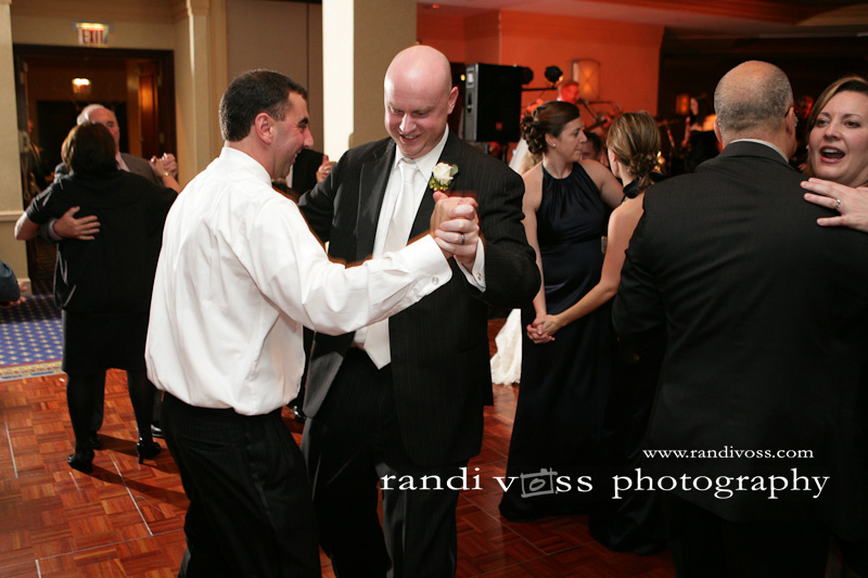 The groom dances a polka!